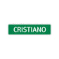 Cristiano Street Sign Children Name Room Plate