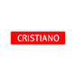 Cristiano Street Sign Children Name Room Plate