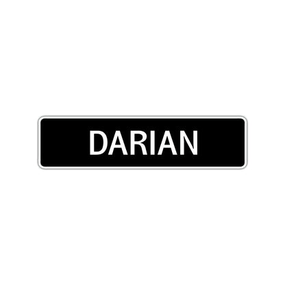 Darian Street Sign Children Name Room Plate