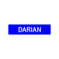 Darian Street Sign Children Name Room Plate