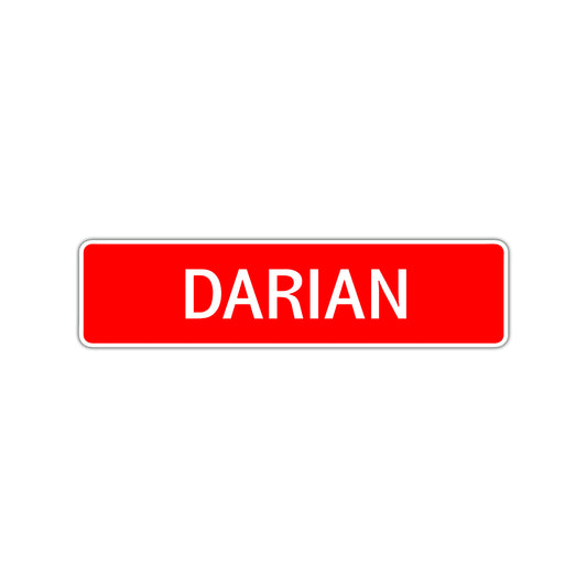 Darian Street Sign Children Name Room Plate