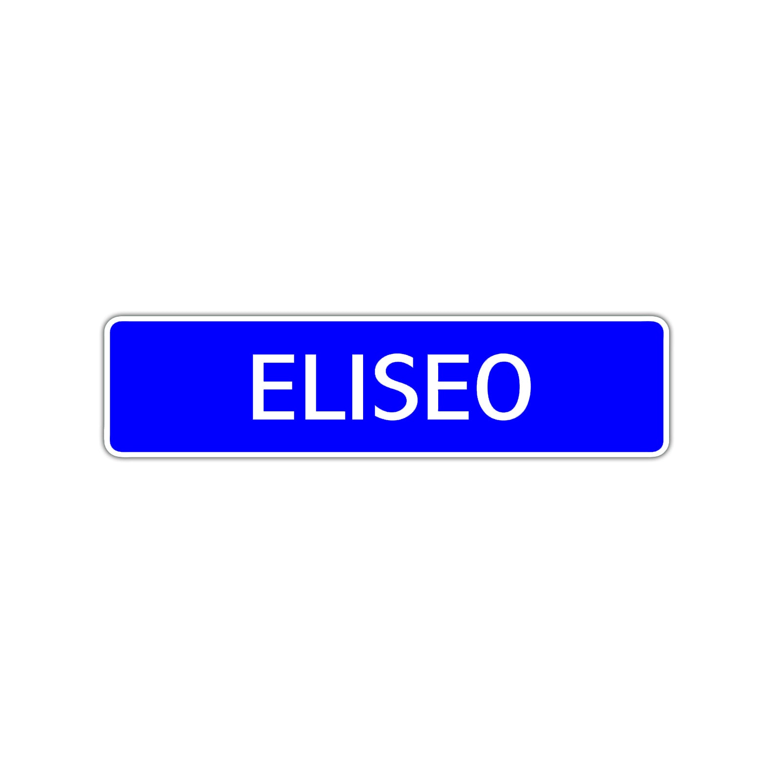 Eliseo Street Sign Children Name Room Plate
