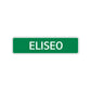 Eliseo Street Sign Children Name Room Plate