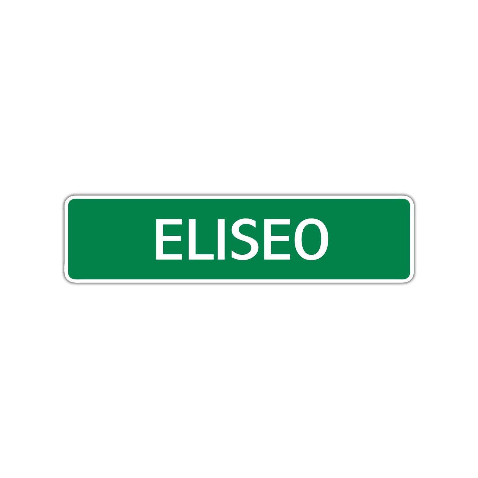 Eliseo Street Sign Children Name Room Plate