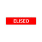 Eliseo Street Sign Children Name Room Plate