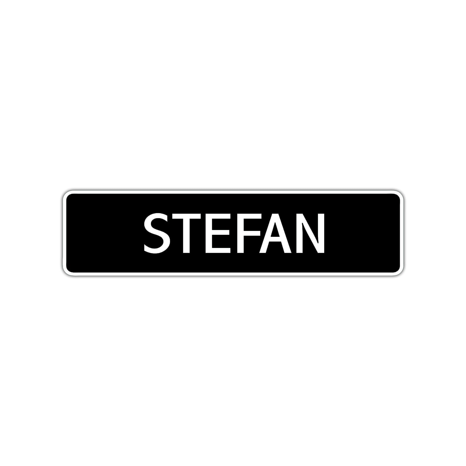Stefan Street Sign Children Name Room Plate