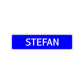 Stefan Street Sign Children Name Room Plate