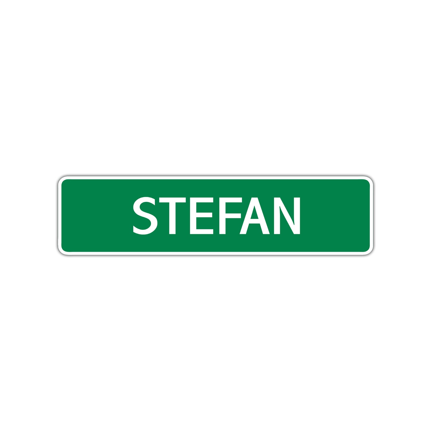 Stefan Street Sign Children Name Room Plate