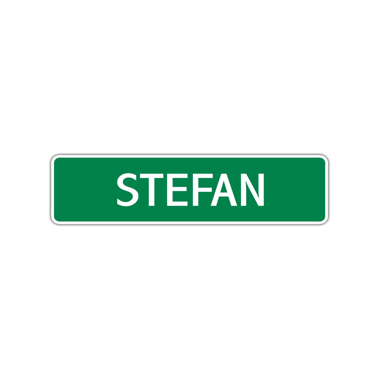 Stefan Street Sign Children Name Room Plate