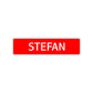 Stefan Street Sign Children Name Room Plate