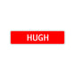 Hugh Street Sign Children Name Room Plate