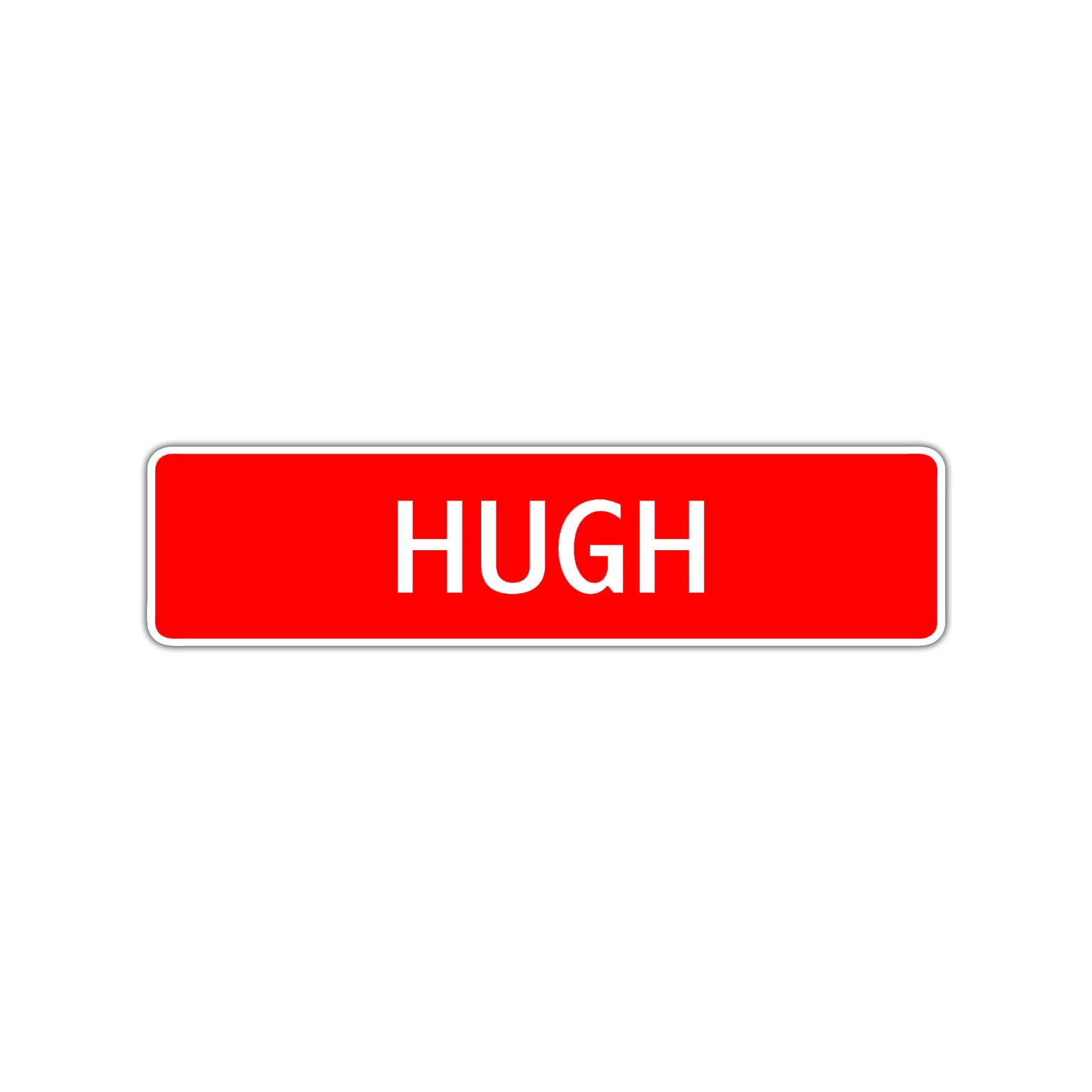 Hugh Street Sign Children Name Room Plate