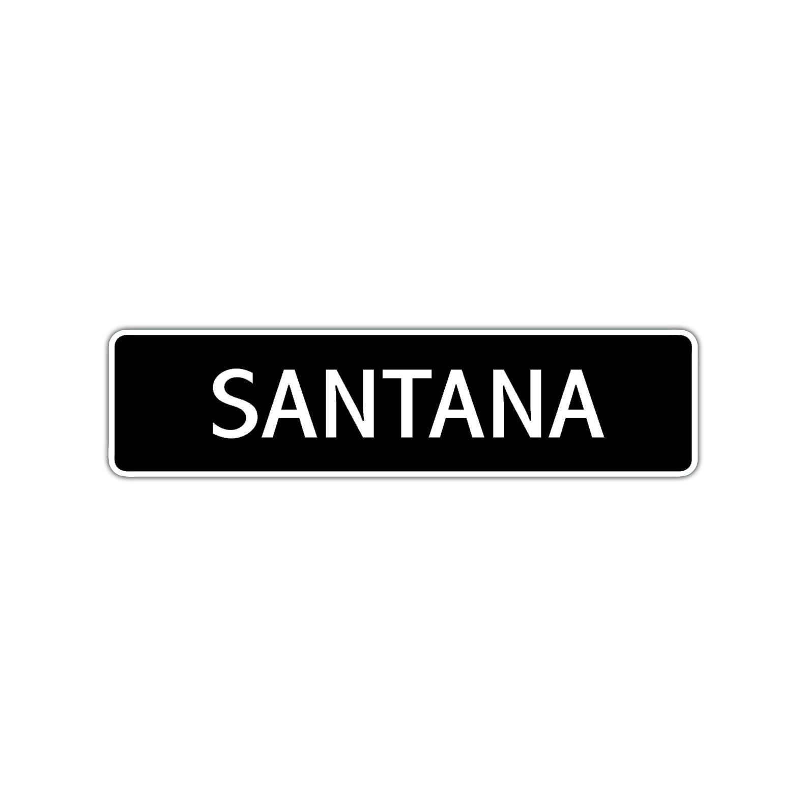 Santana Street Sign Children Name Room Plate