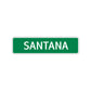 Santana Street Sign Children Name Room Plate