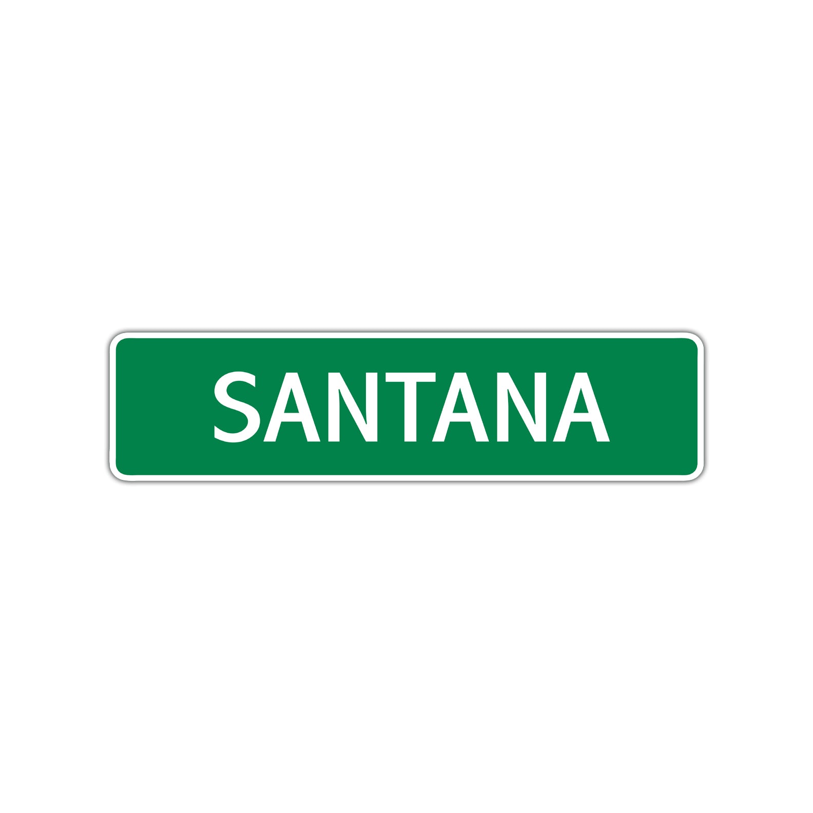 Santana Street Sign Children Name Room Plate