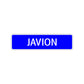 Javion Street Sign Children Name Room Plate