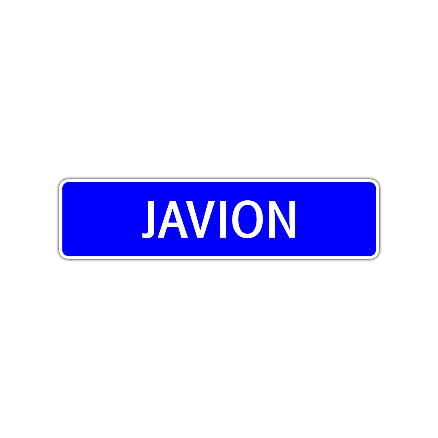 Javion Street Sign Children Name Room Plate