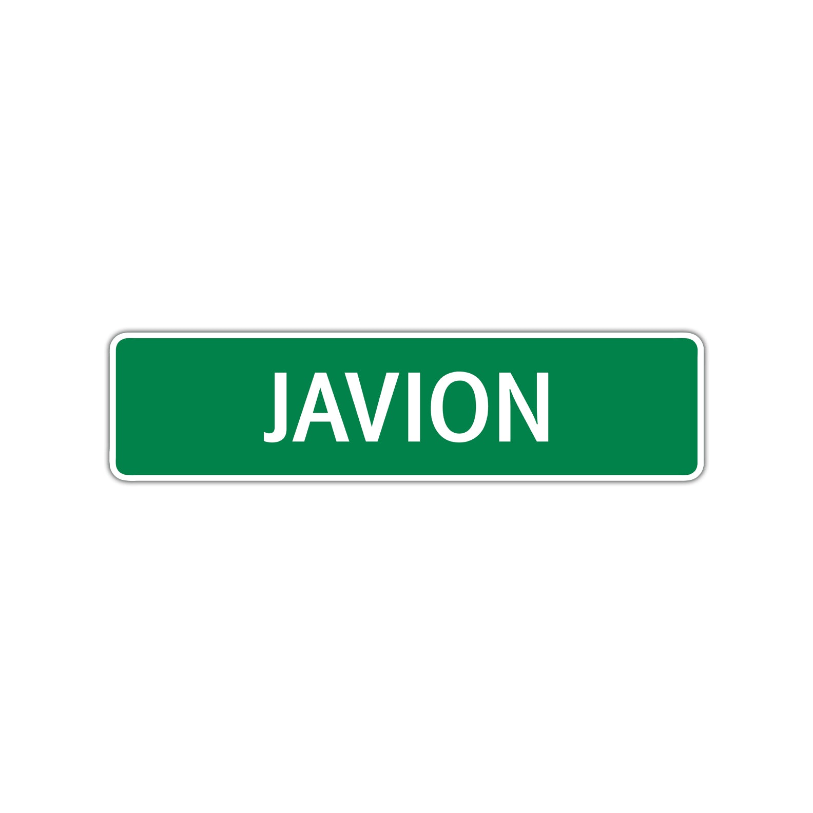 Javion Street Sign Children Name Room Plate