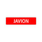 Javion Street Sign Children Name Room Plate