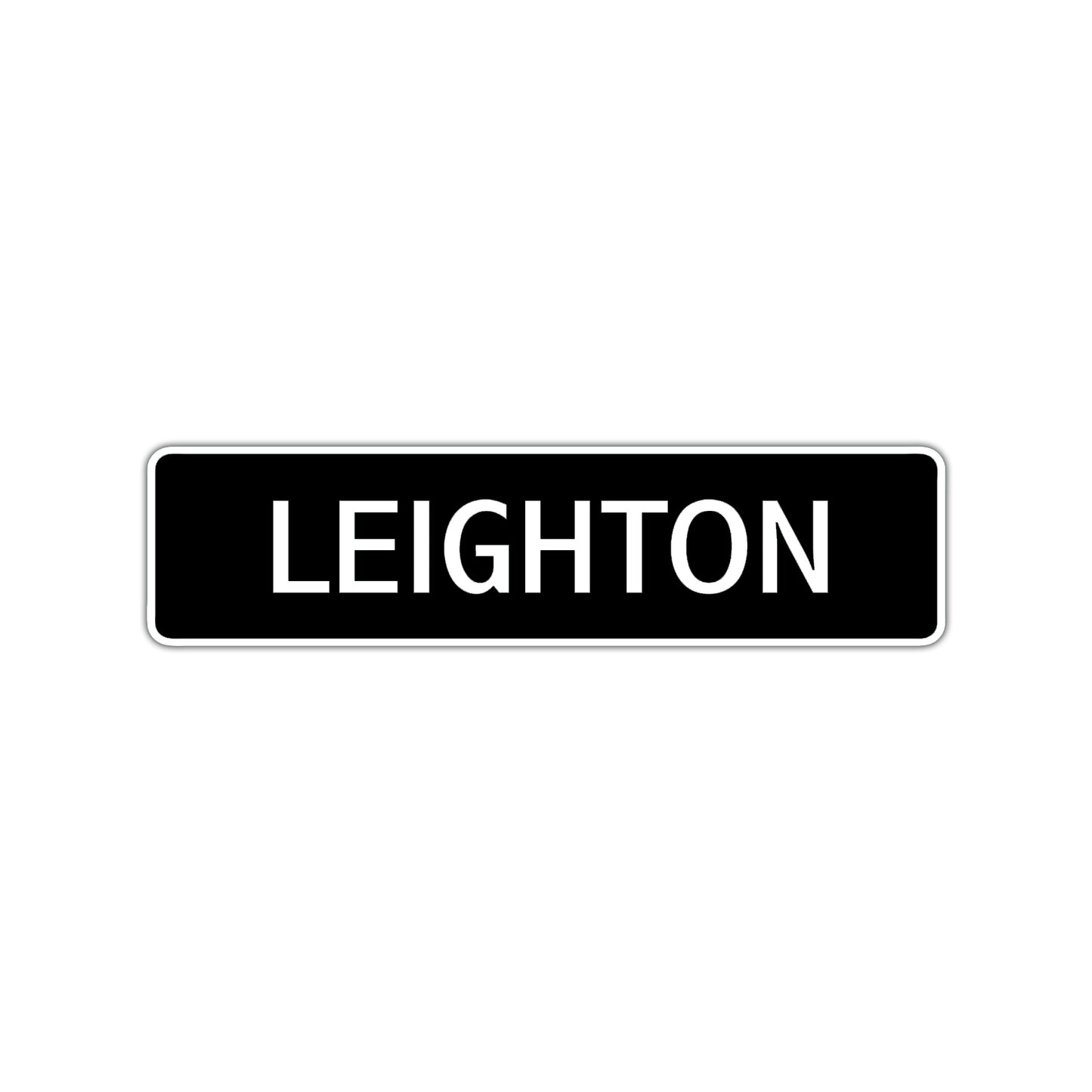 Leighton Street Sign Children Name Room Plate
