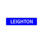 Leighton Street Sign Children Name Room Plate