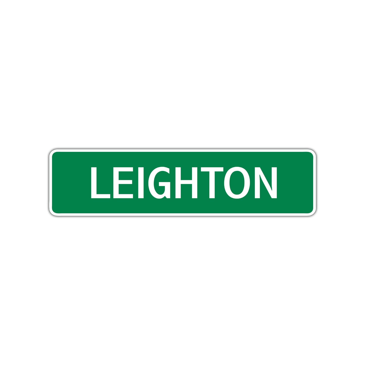 Leighton Street Sign Children Name Room Plate