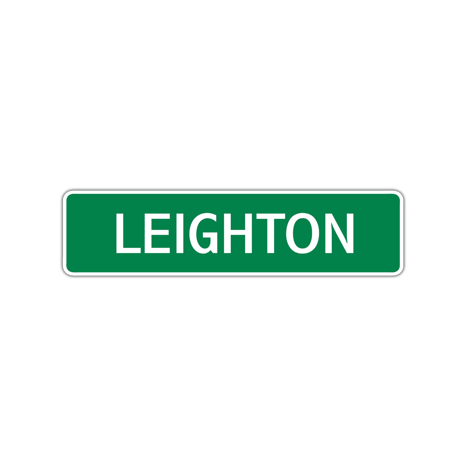Leighton Street Sign Children Name Room Plate