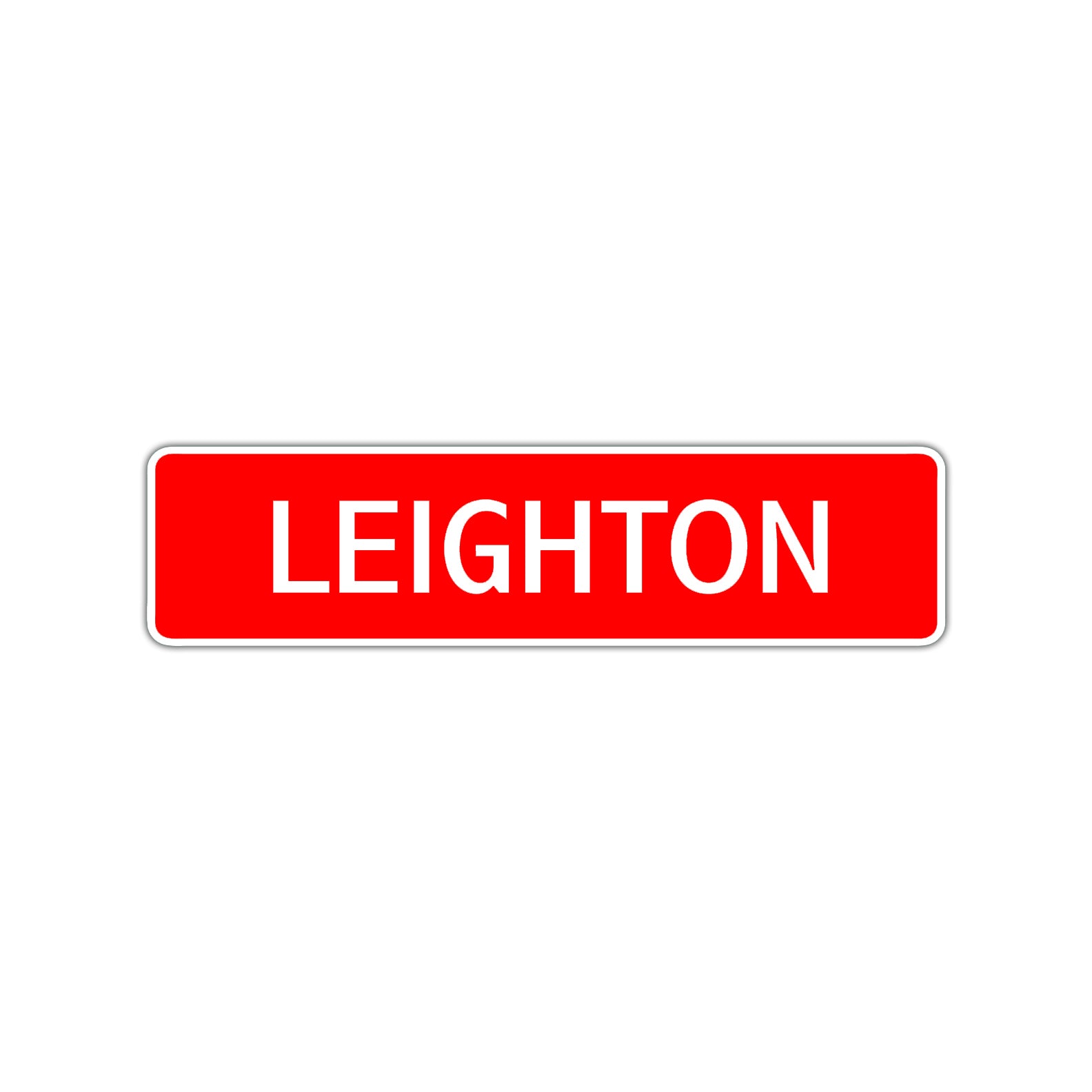 Leighton Street Sign Children Name Room Plate