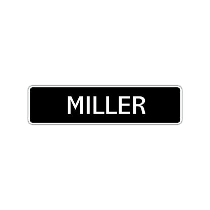 Miller Street Sign Children Name Room Plate
