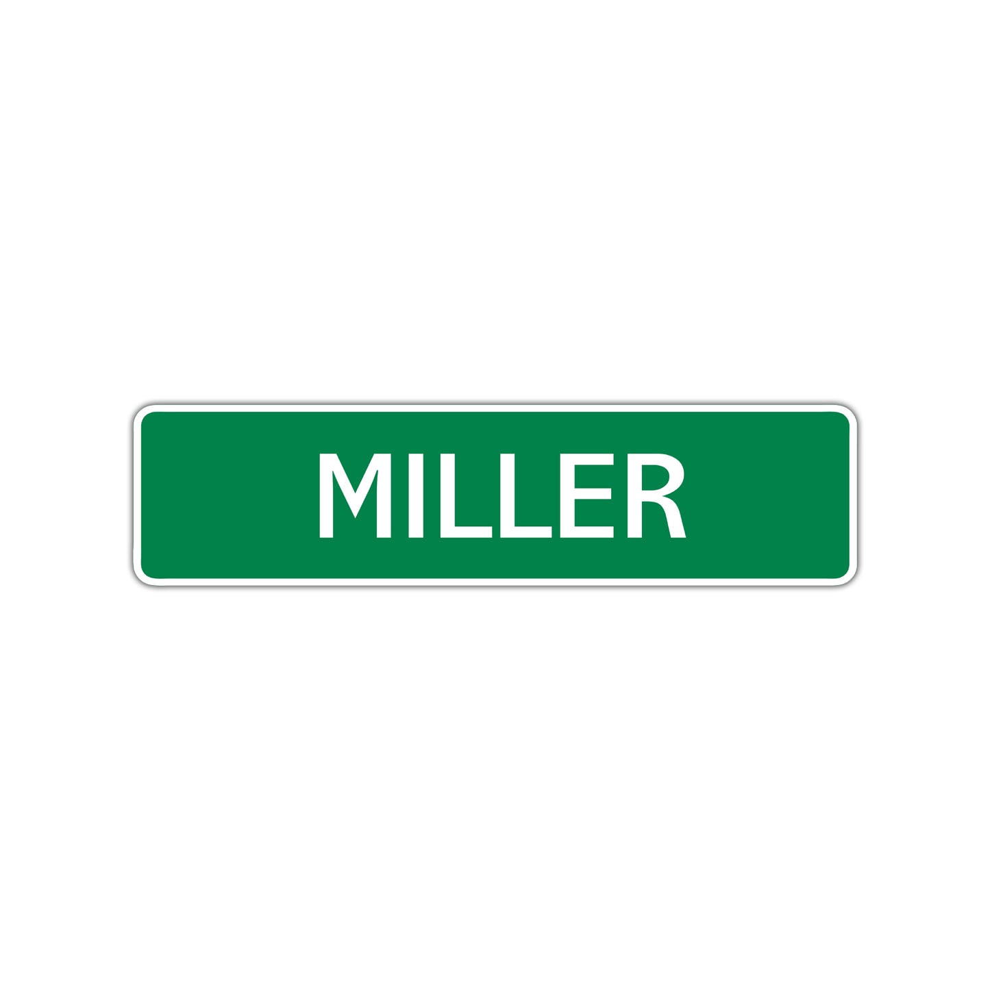 Miller Street Sign Children Name Room Plate