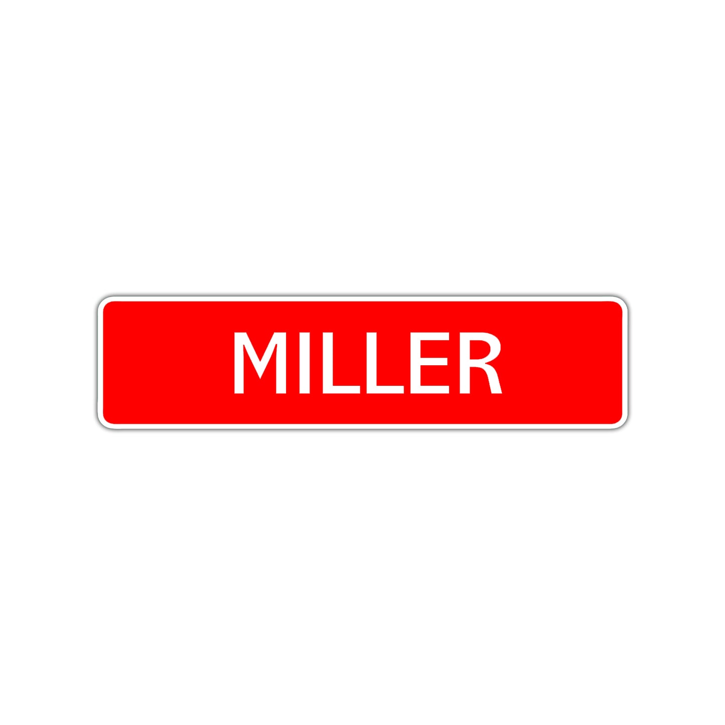 Miller Street Sign Children Name Room Plate