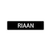 Riaan Street Sign Children Name Room Plate