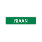 Riaan Street Sign Children Name Room Plate