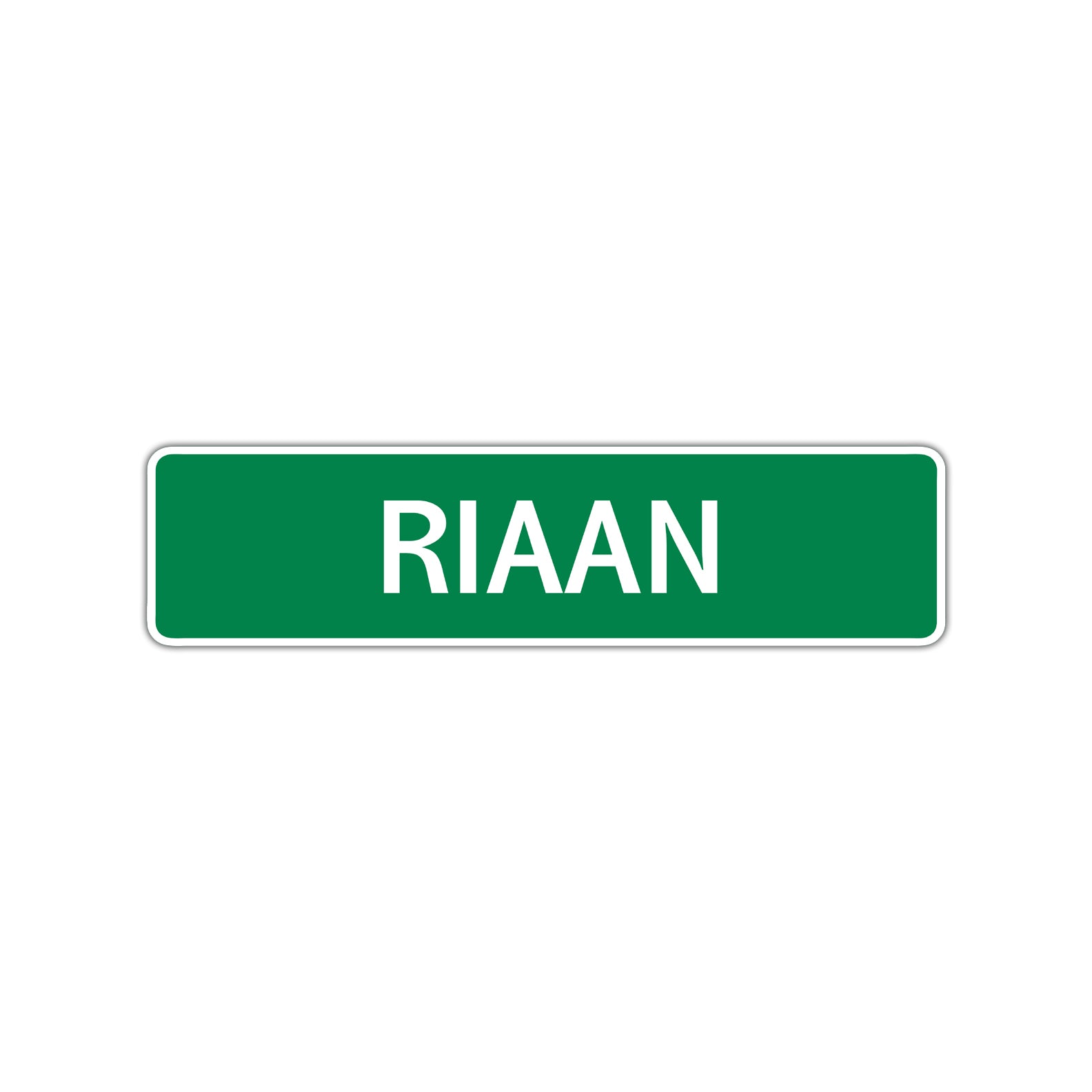 Riaan Street Sign Children Name Room Plate