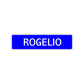 Rogelio Street Sign Children Name Room Plate
