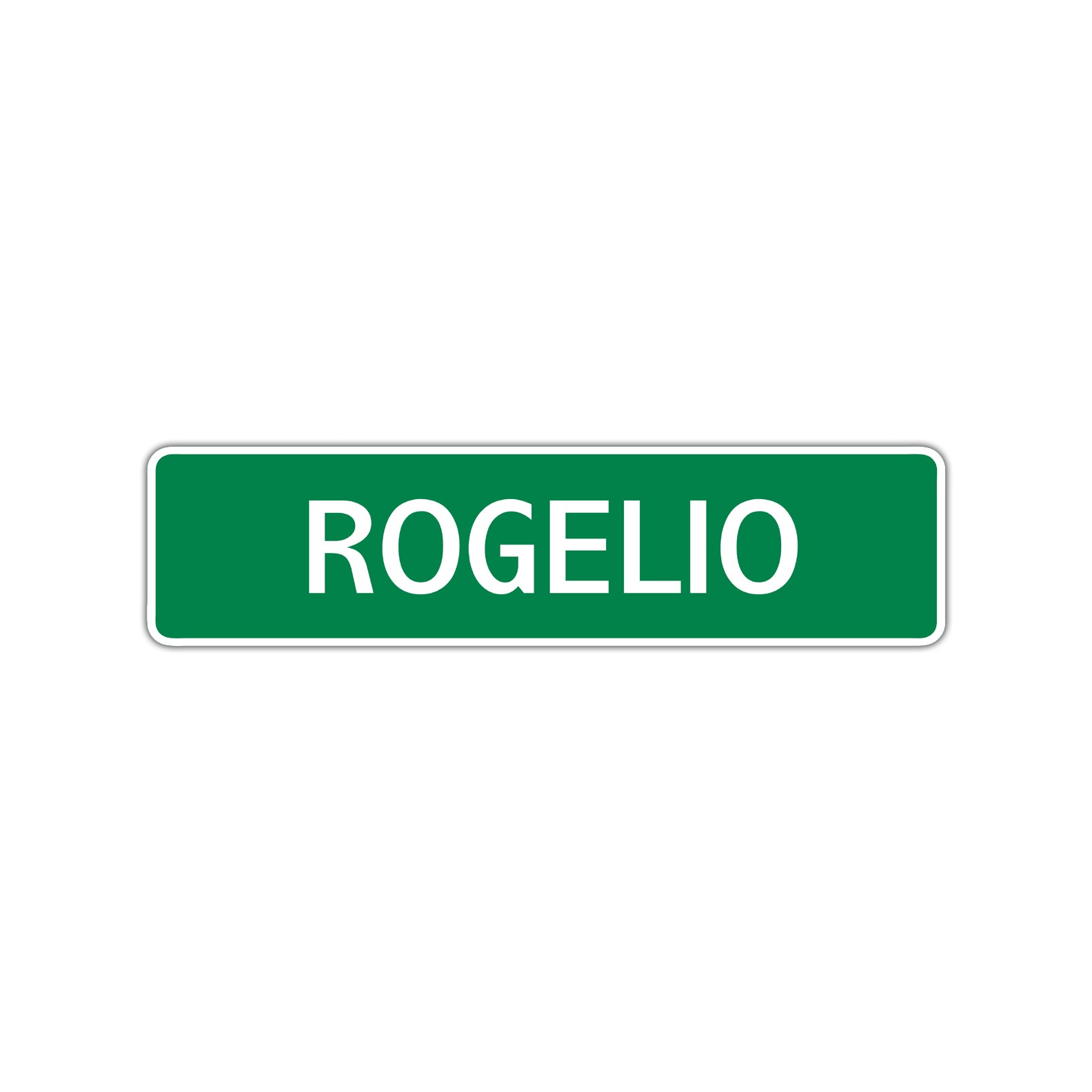 Rogelio Street Sign Children Name Room Plate