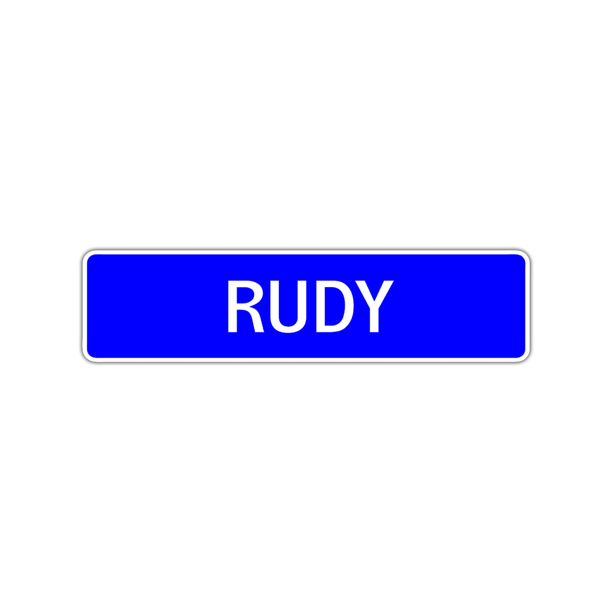 Hello Rudy Sign Rudy Street Sign Children Name Room Plate – Sign Fever