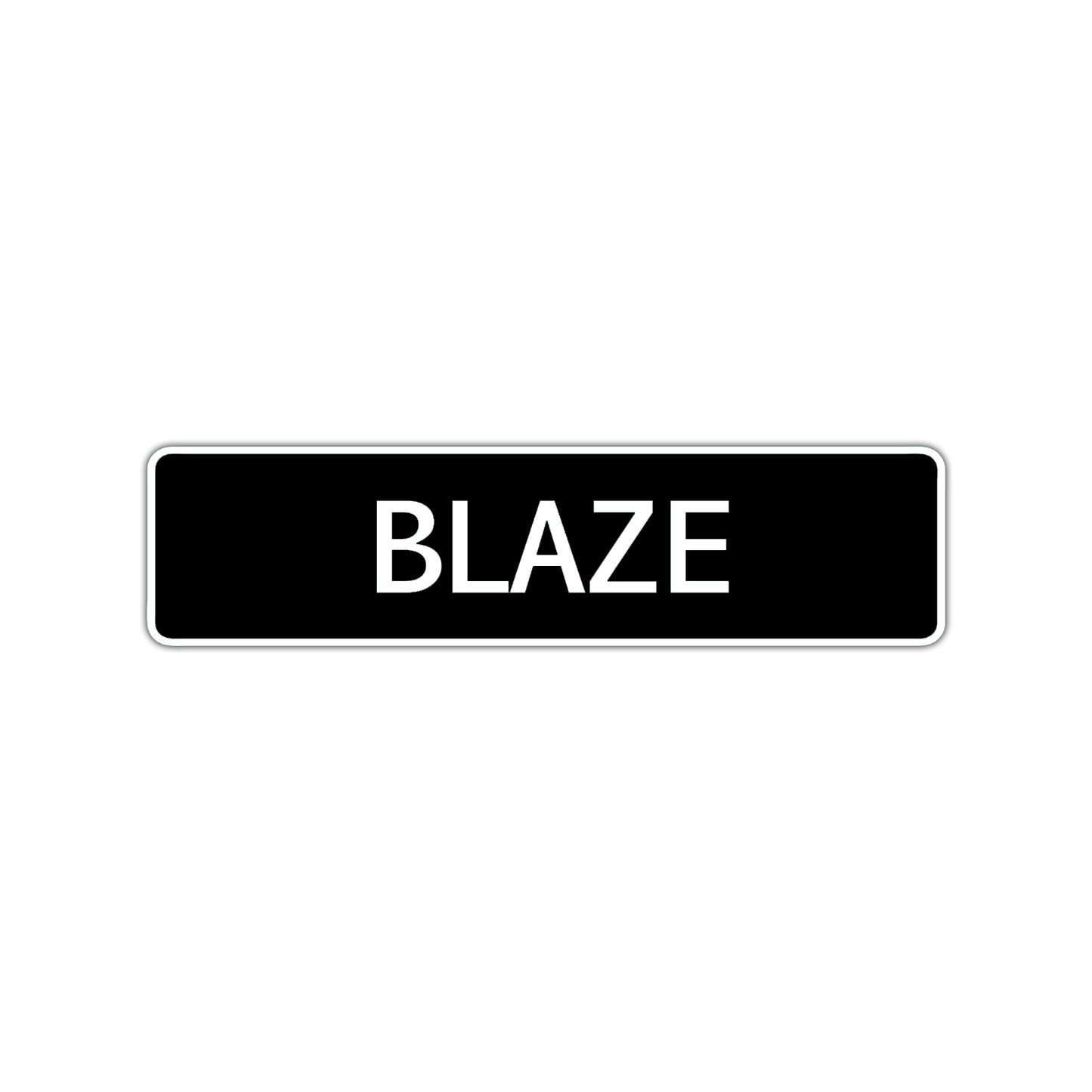 Blaze Street Sign Children Name Room Plate