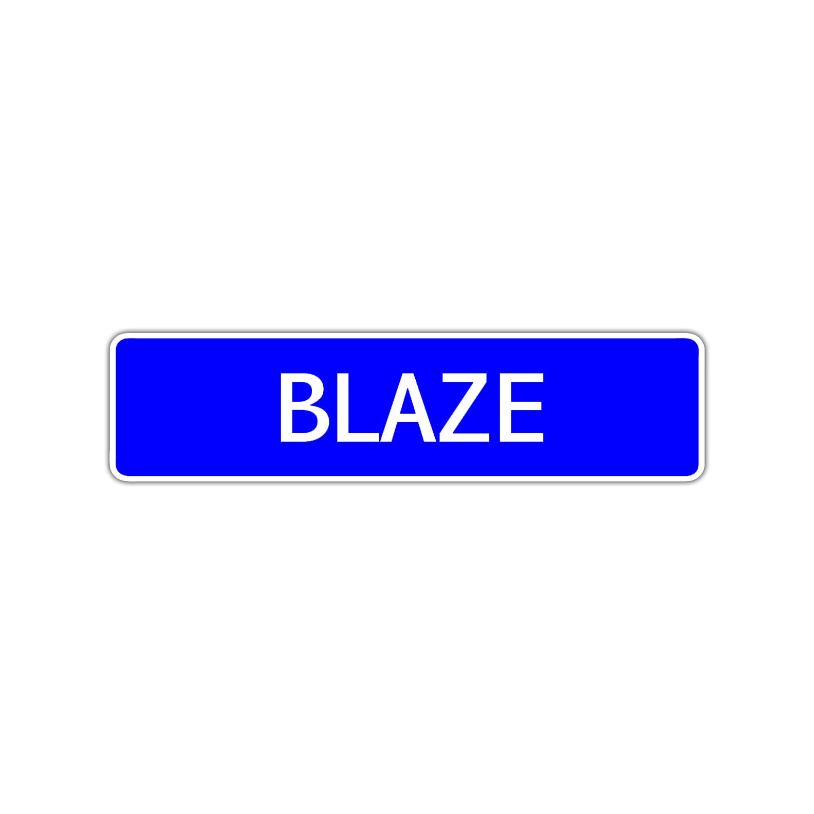Blaze Street Sign Children Name Room Plate