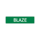 Blaze Street Sign Children Name Room Plate