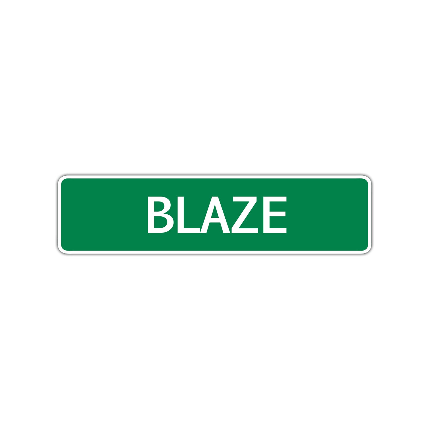 Blaze Street Sign Children Name Room Plate