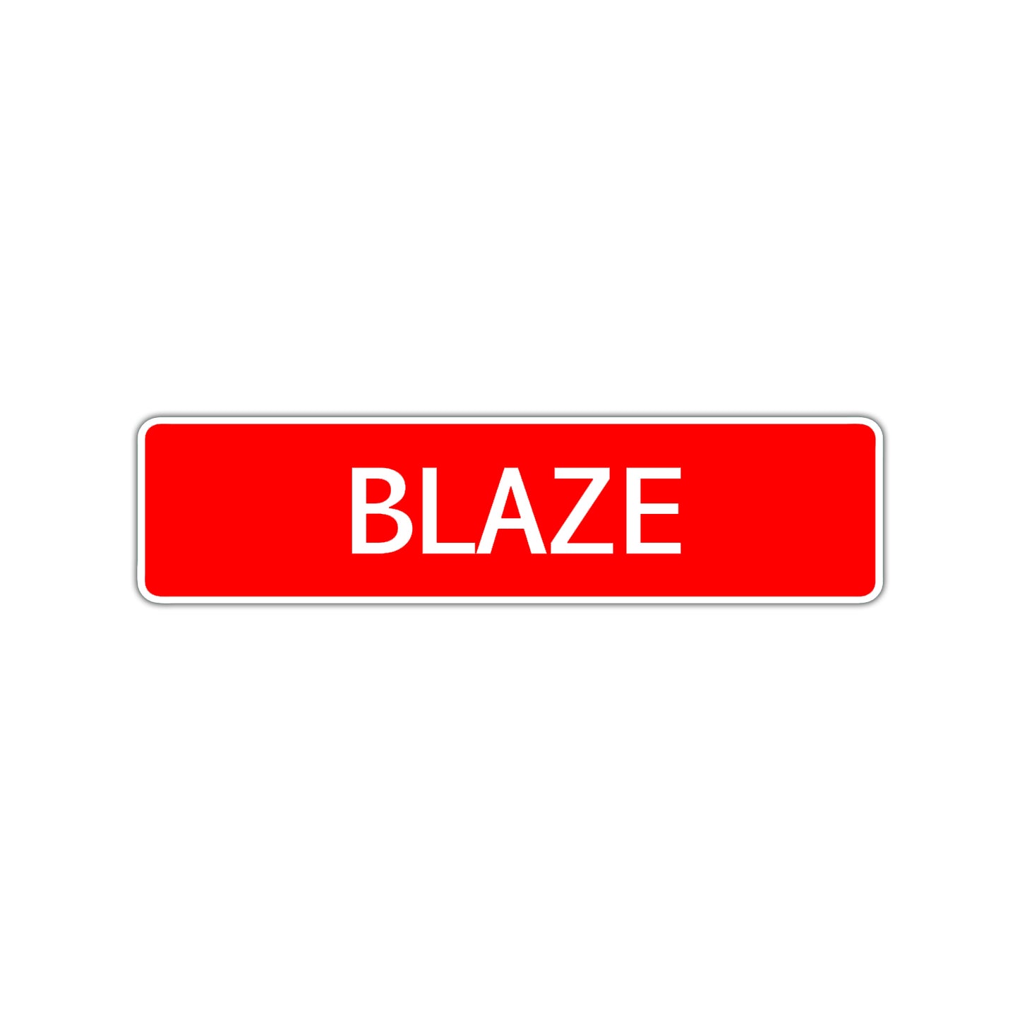 Blaze Street Sign Children Name Room Plate