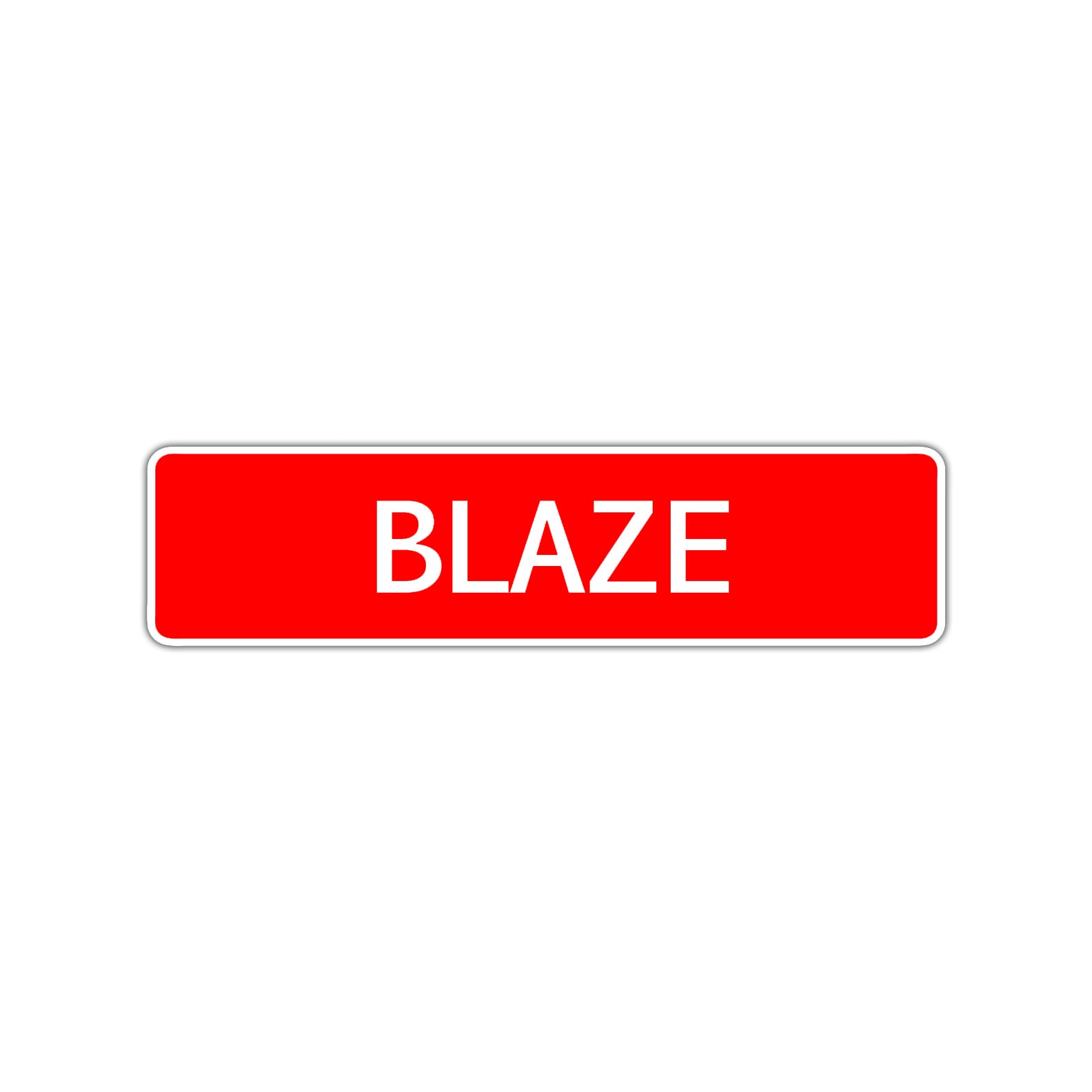 Blaze Street Sign Children Name Room Plate