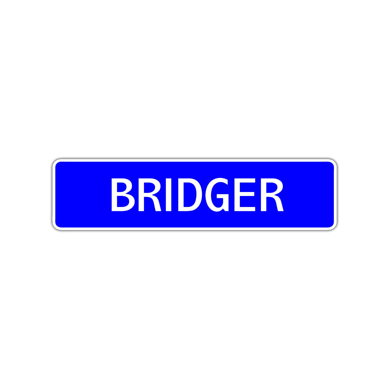 Bridger Street Sign Children Name Room Plate