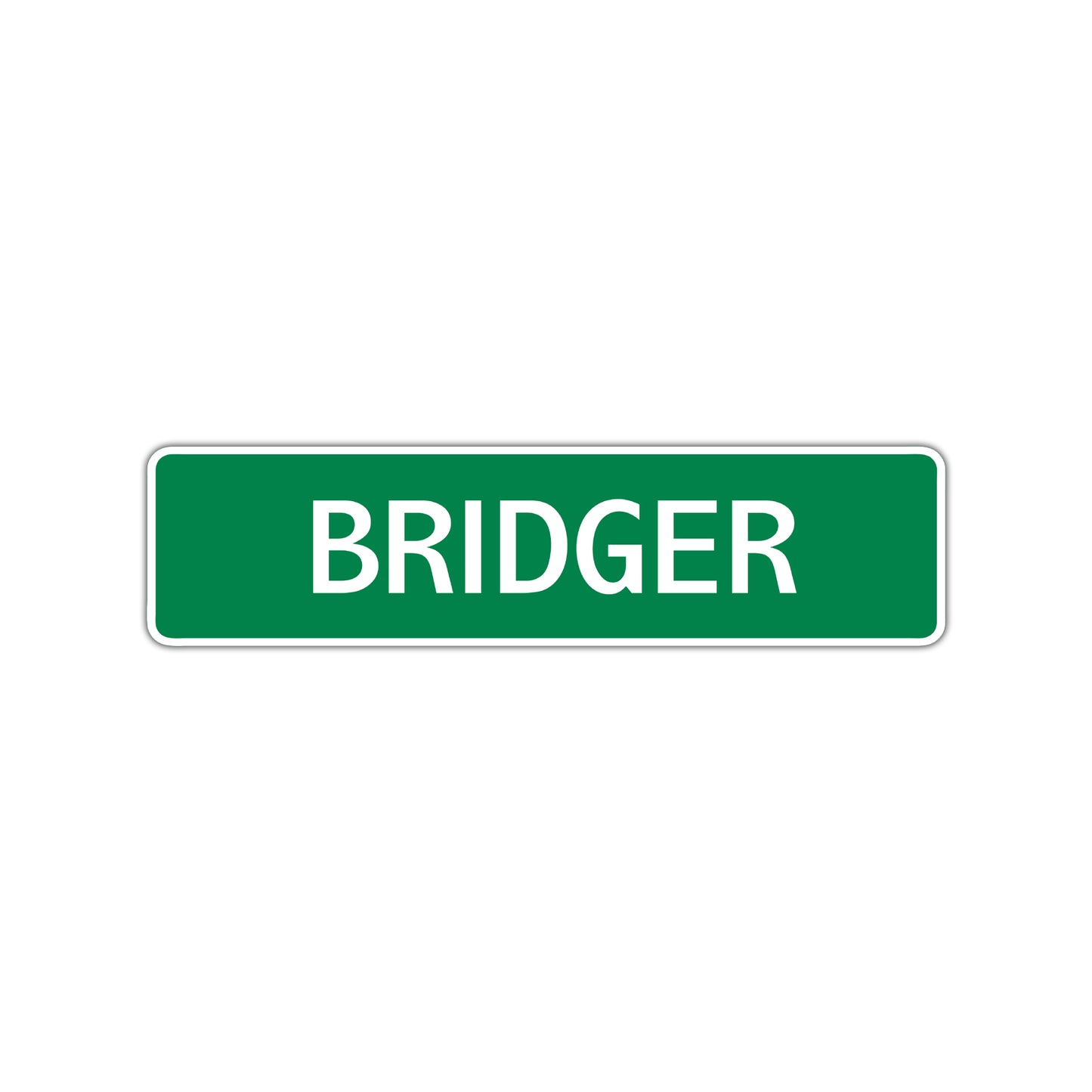Bridger Street Sign Children Name Room Plate