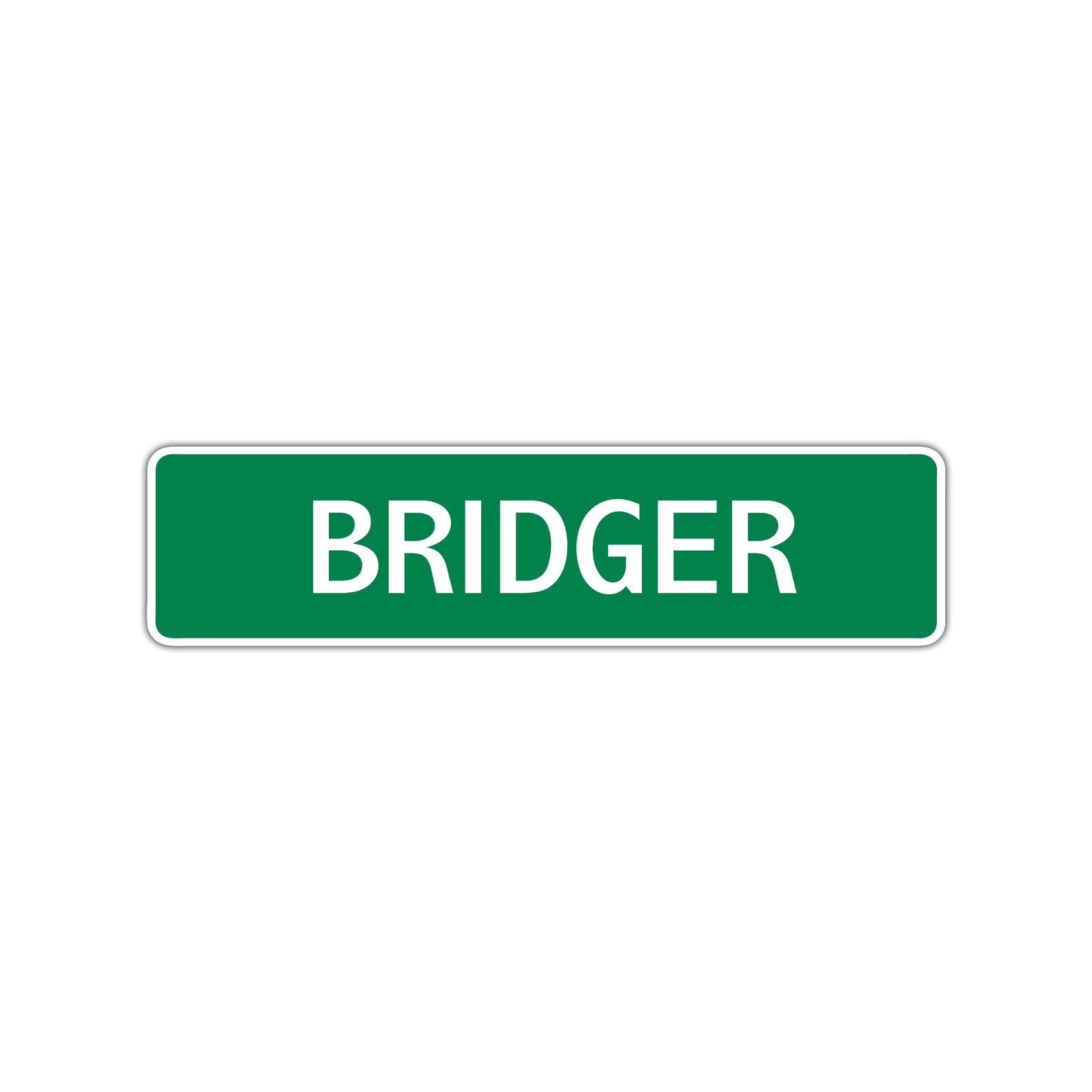 Bridger Street Sign Children Name Room Plate