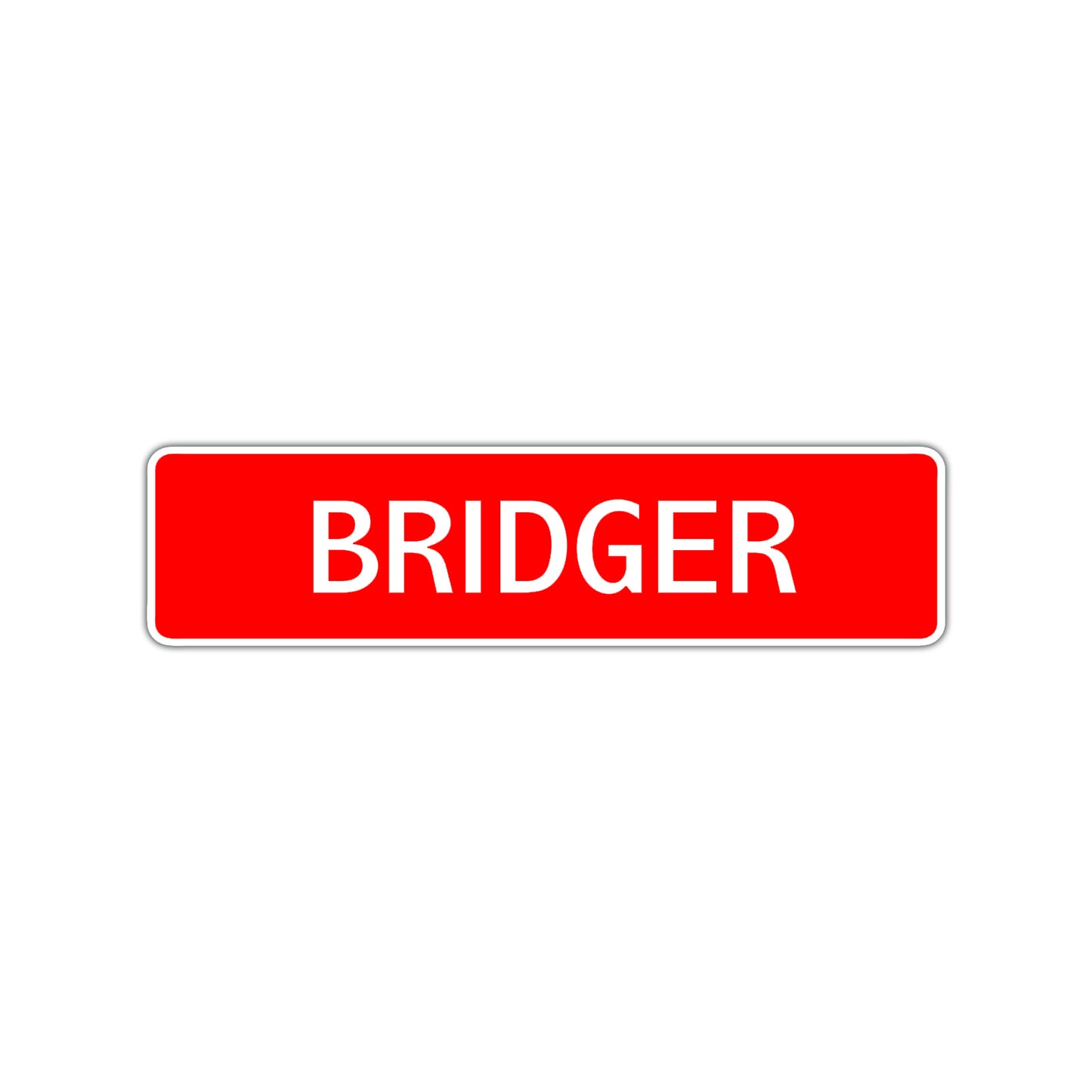 Bridger Street Sign Children Name Room Plate