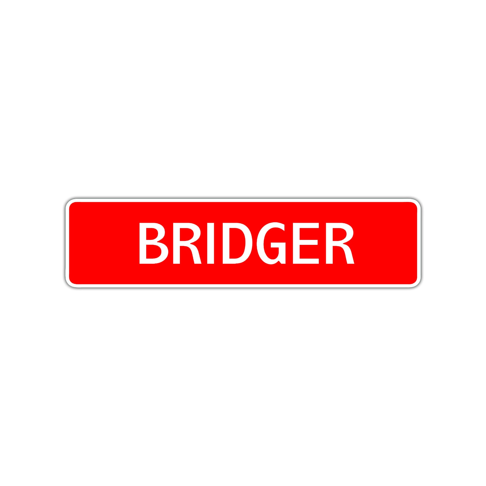 Bridger Street Sign Children Name Room Plate