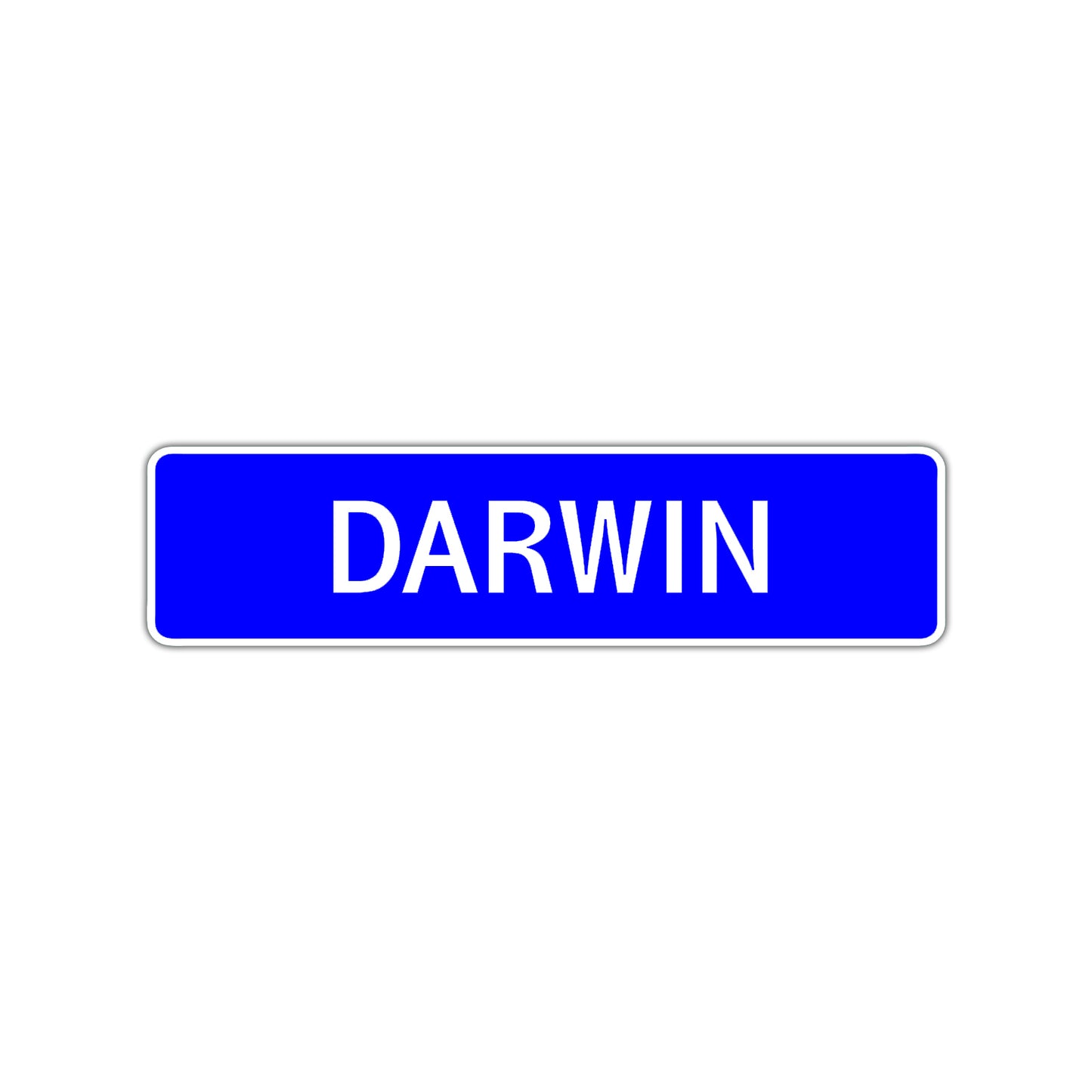 Darwin Street Sign Children Name Room Plate