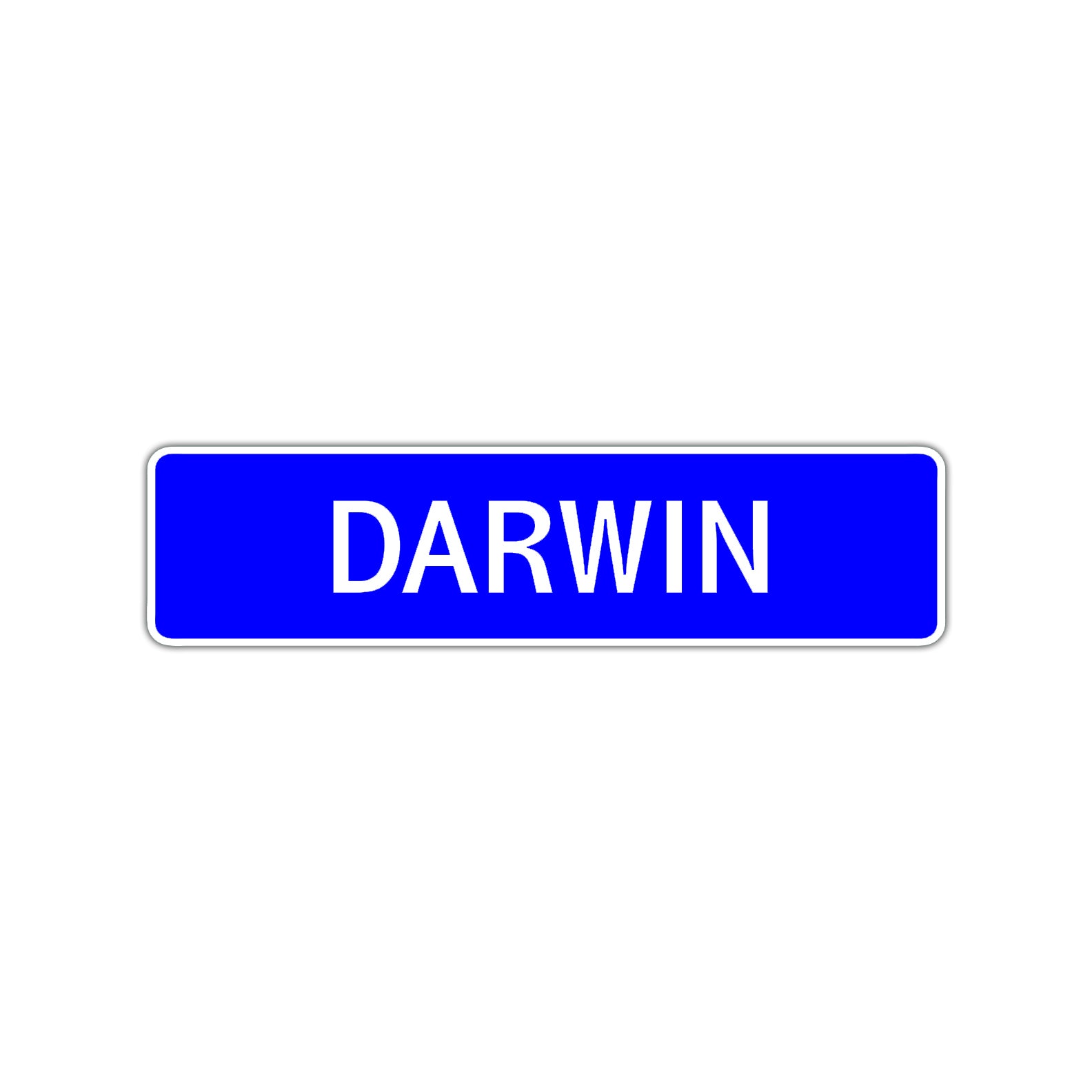 Darwin Street Sign Children Name Room Plate